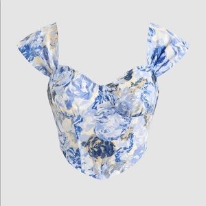 Floral corset top